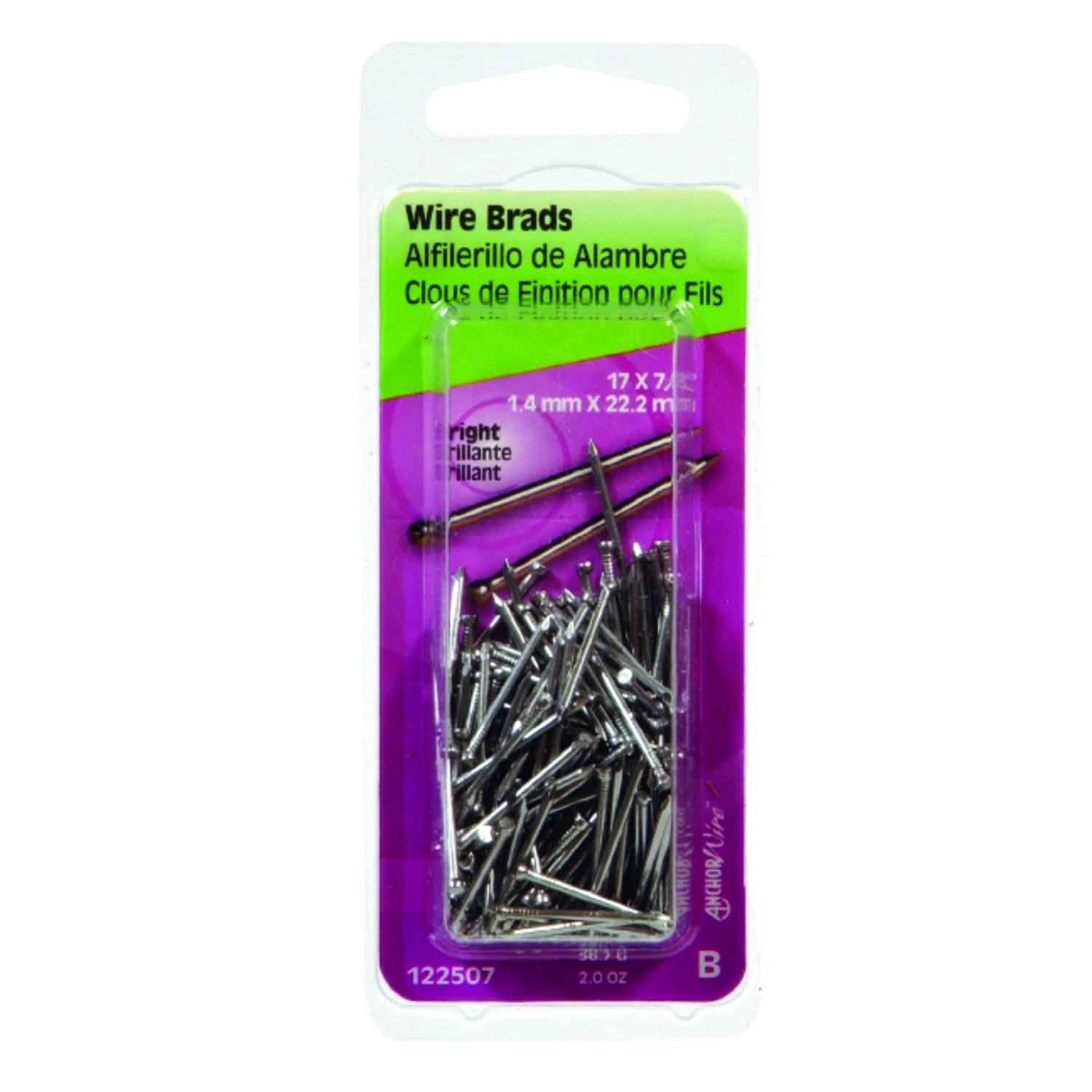 2oz 7/8x17 BRT WIRE BRAD