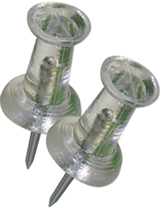 Hillman Clear Push Pins 16 pk Hillman Clear Push Pins 16 pk