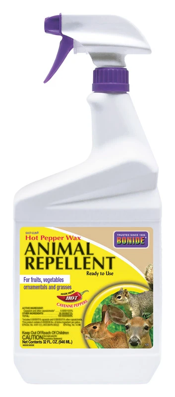 Hot Pepper Wax Animal Repellent Spray, 32 Oz - Effective For Most Animal Types