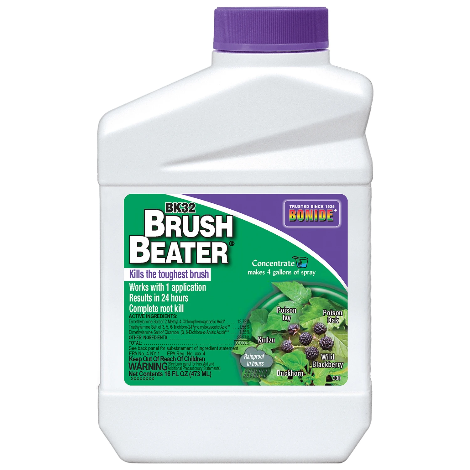 Brush Beater Brush Killer Concentrate 16 Oz - Powerful Weed Control
