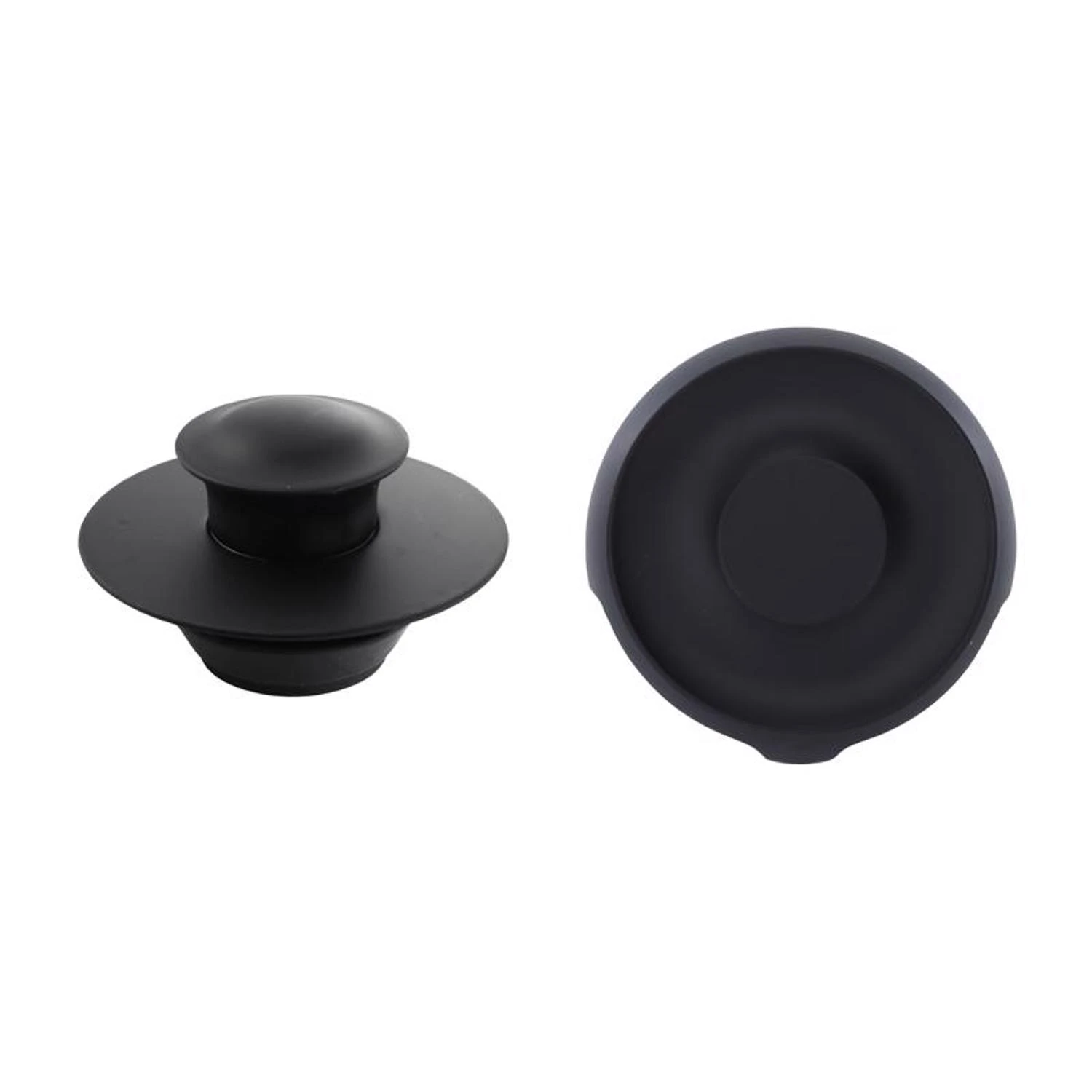 Ez Matte Black Drain Trim Kit - Touch Activated Bathtub Stopper
