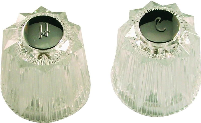 Temperature Control Clear Acrylic Tub & Shower Handle Kit For Price Pfister (2-pack) 2-3/4 In. H.