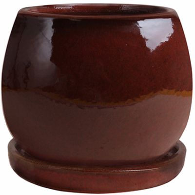 4 In. Studio Planter, Ceramic, Red