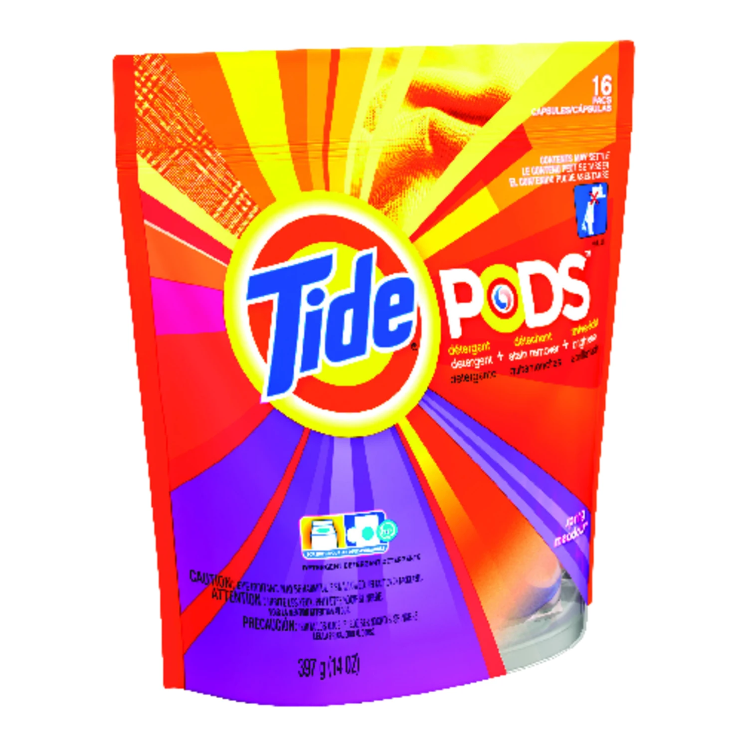 Laundry Detergent Pods, Spring Meadow Scent, 16-Ct.