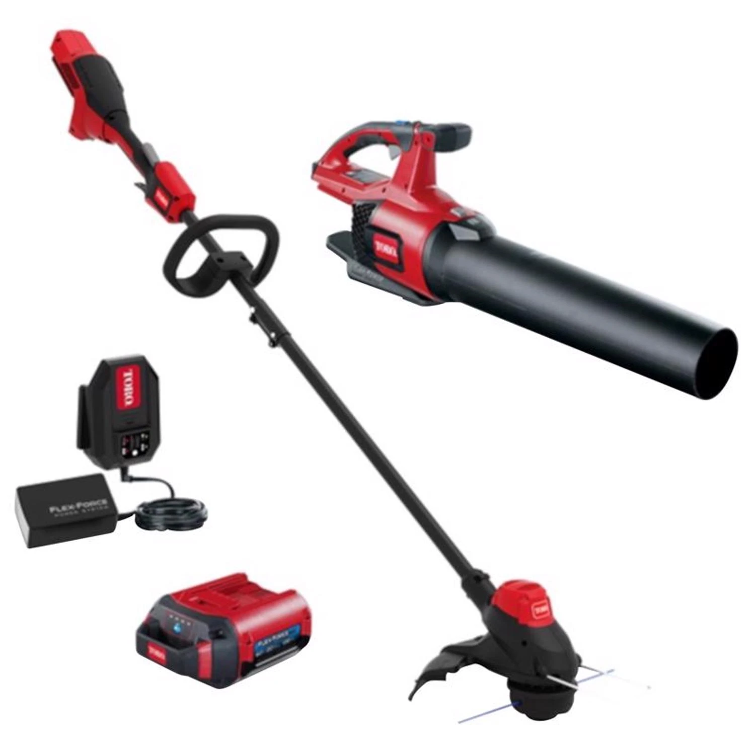 60-Volt Maximum Cordless 13 Inch String Trimmer and 100 Miles Per Hour Leaf Blower Combo Kit