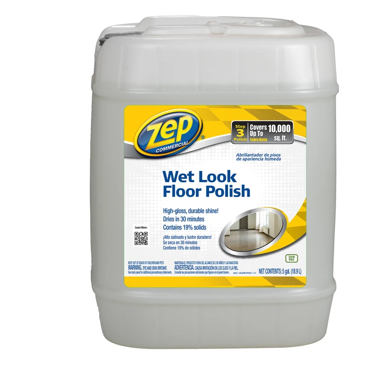Wet-look No Scent Floor Finish Liquid 5 Gallon Jug