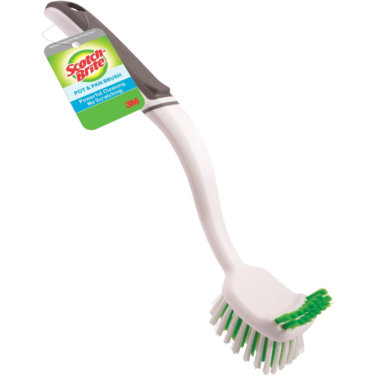 Pot & Pan Brush With Long Handle And Assorted Bristles