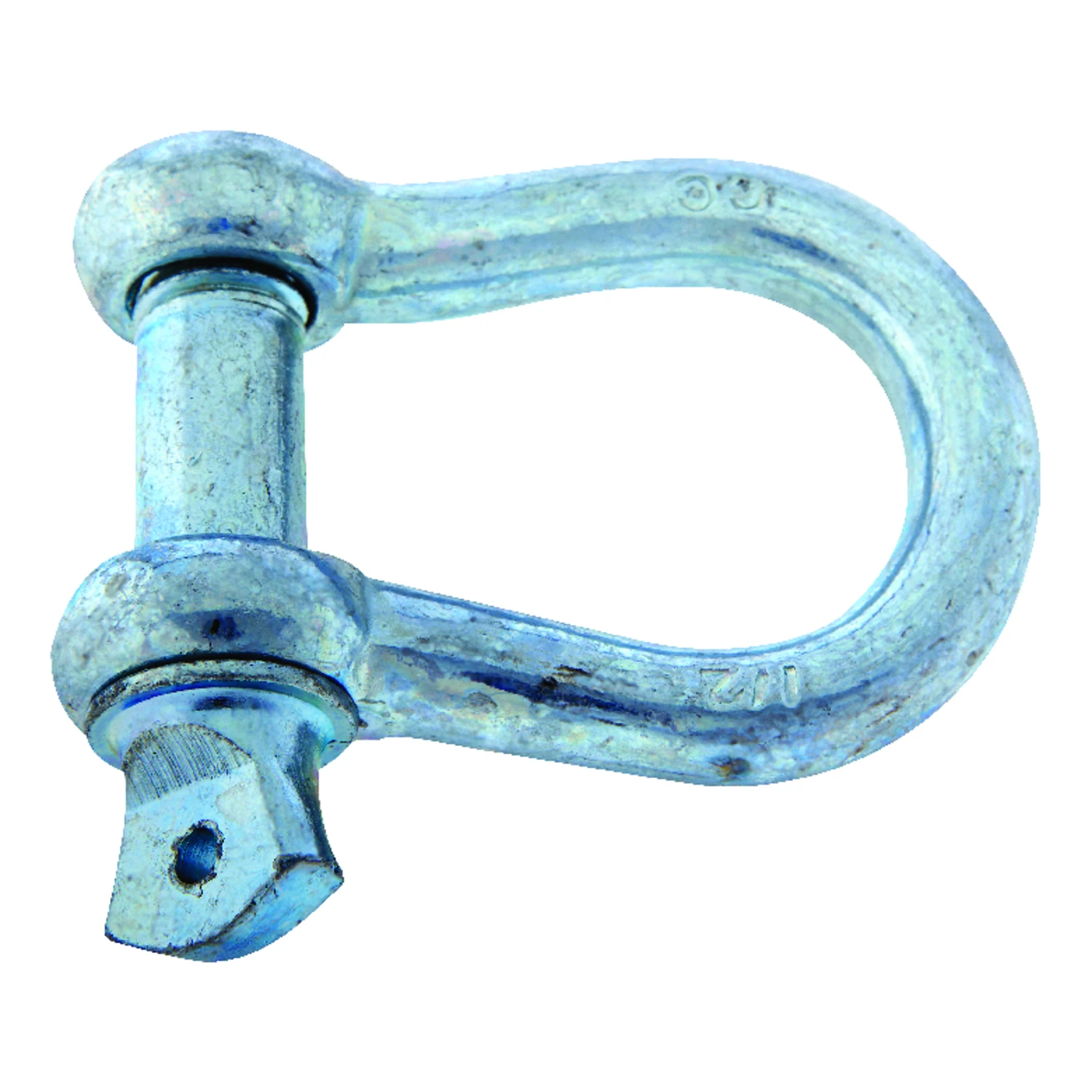 Zinc Plated Screw Pin Anchor Shackle, 1/2 Inch