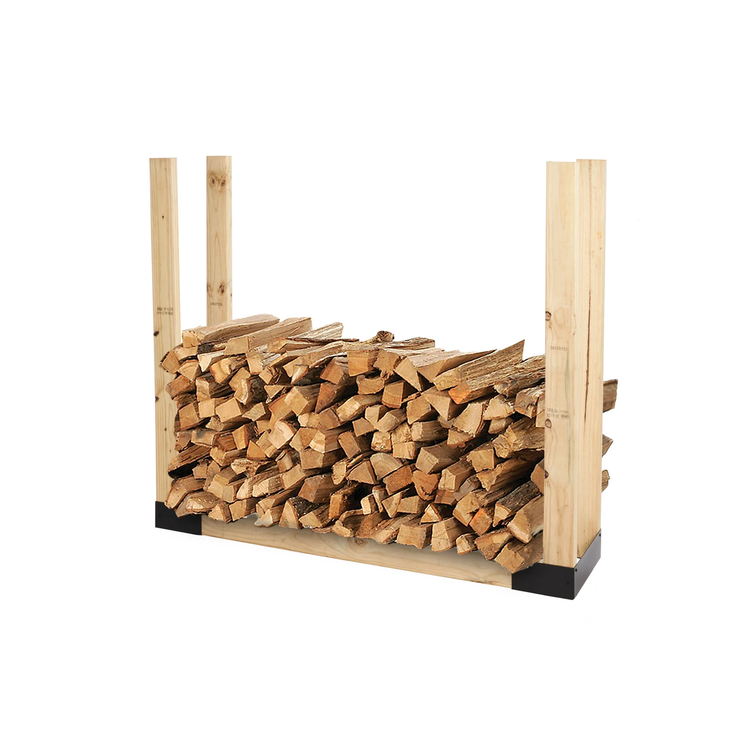 Adjustable Log Rack Kit, 14 In. Black Powder Coated Bracket