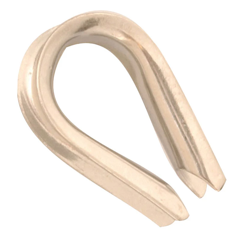 1/16 In. - 1/8 In. Polished Stainless Steel Cable Thimble