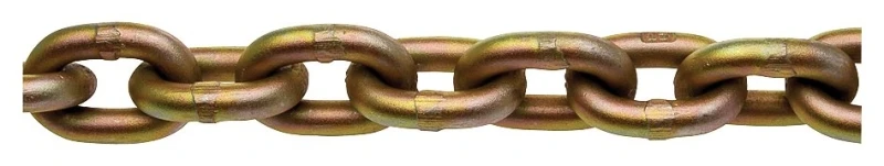 3/8 In. X 45 Ft. Yellow Chromate Heat Treated Carbon Steel Transport Chain