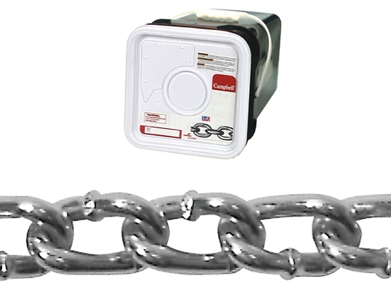 #2/0 175 Ft. Zinc-plated Low-carbon Steel Twist Link Machine Chain