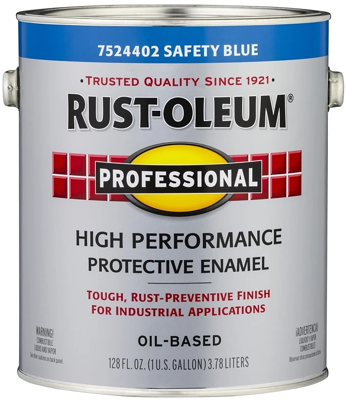 Professional Industrial Enamel, Safety Blue, 1 Gallon, High-gloss Finish