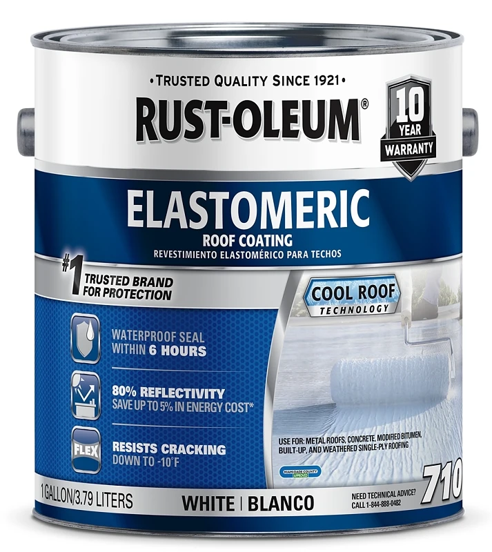 710 1 Gallon 10-year White Elastomeric Roof Coating