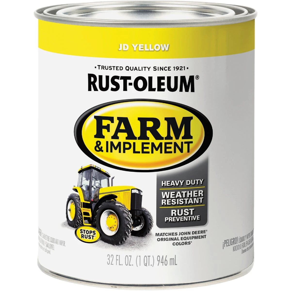 1 Quart Jd Yellow Gloss Farm & Implement Enamel Paint