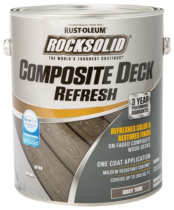 Rocksolid Gray Water-based Composite Deck Refresh 1 Gallon