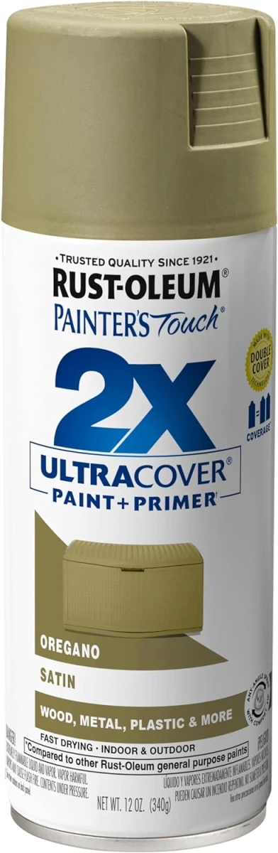 Painter's Touch 2x Ultra Cover 12 Oz. Satin Spray Paint, Oregano