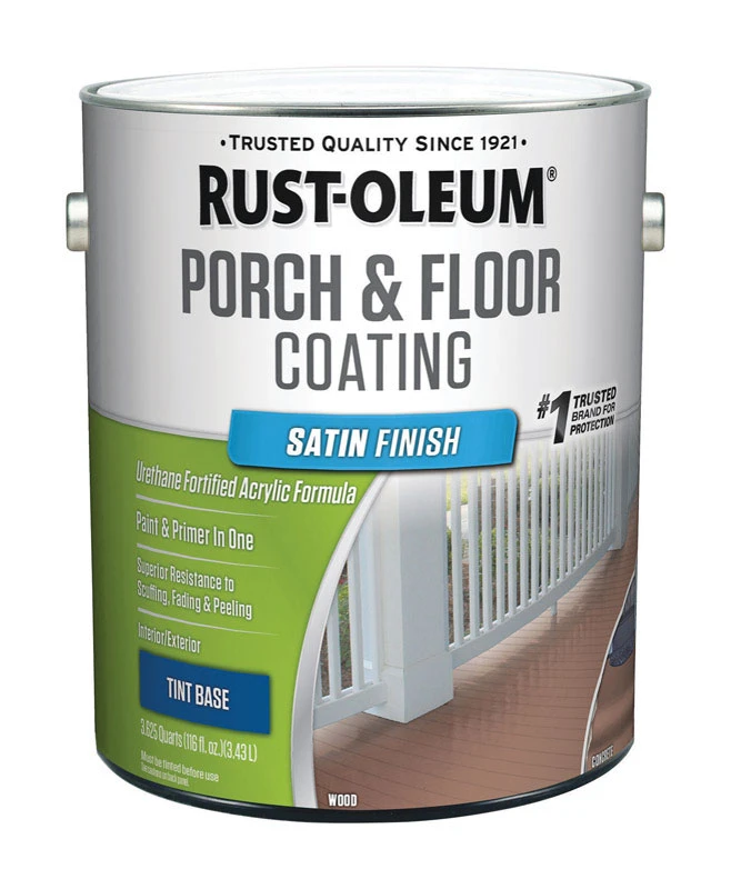 Porch and Floor Urethane Finish Paint Satin Tint Base One Gallon