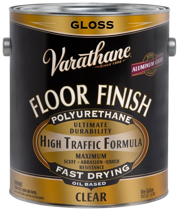 Polyurethane Floor Finish Gloss 1 Gallon Container Durable Protective Coating