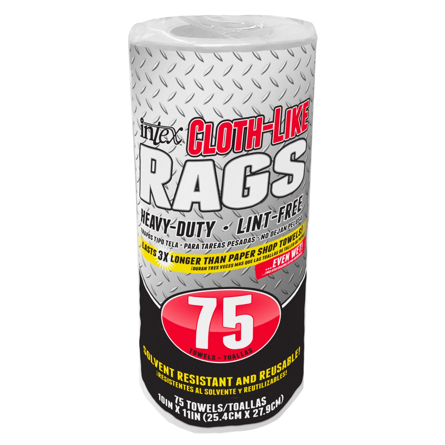 Cloth-Like Rags, White, 10 x 11-In., 75-Ct.
