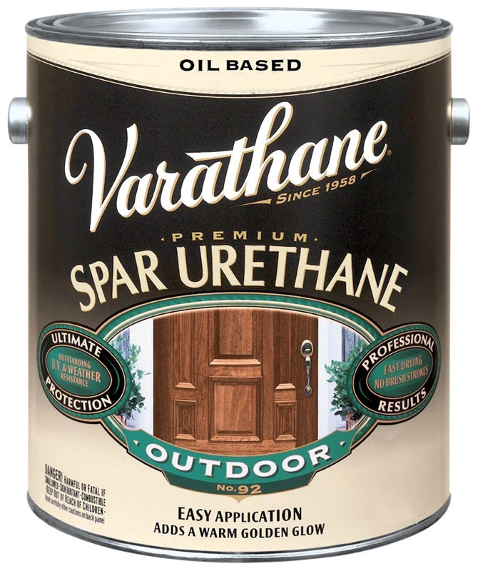 Exterior Spar Urethane Finish Oil-Based Clear Satin 1 Gallon