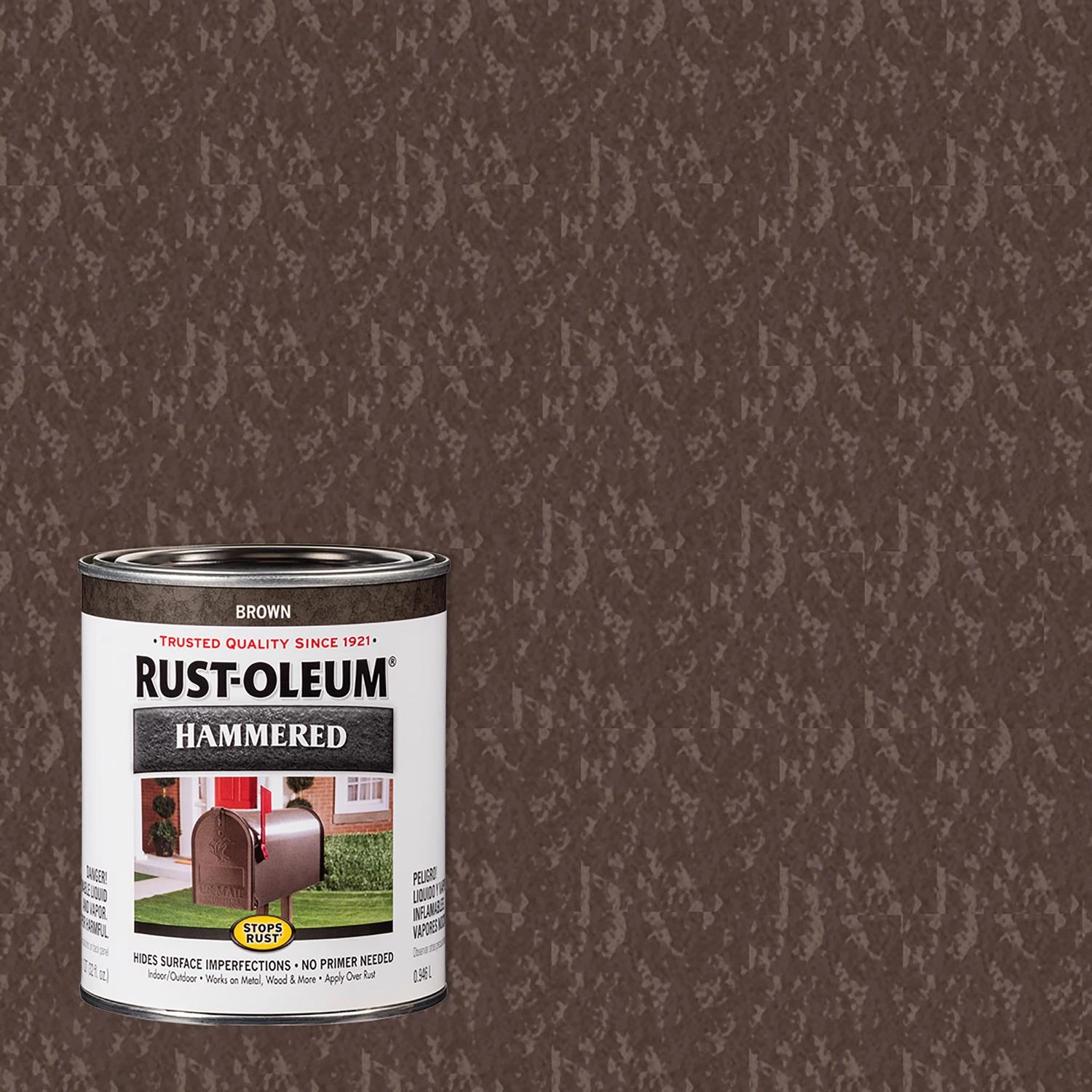 Hammered Rust Preventative Paint Brown Quart