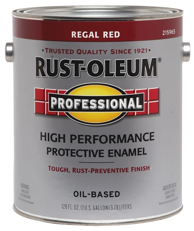 Professional Enamel Paint, Regal Red Color, 1 Gallon Container