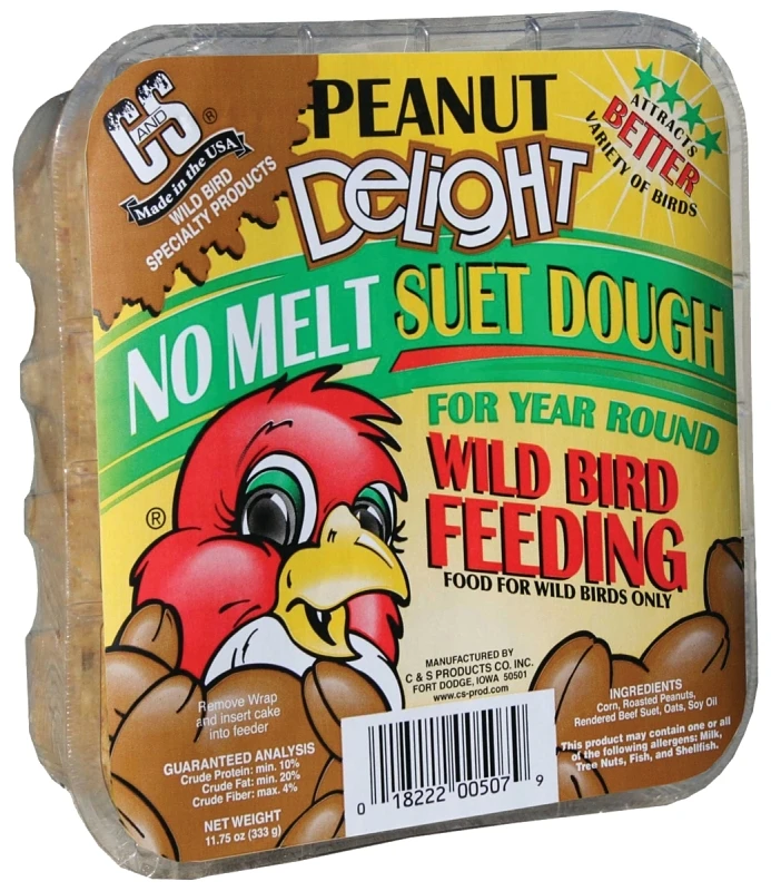 11.75 Oz. Peanut Delight No Melt Suet Dough For Wild Birds