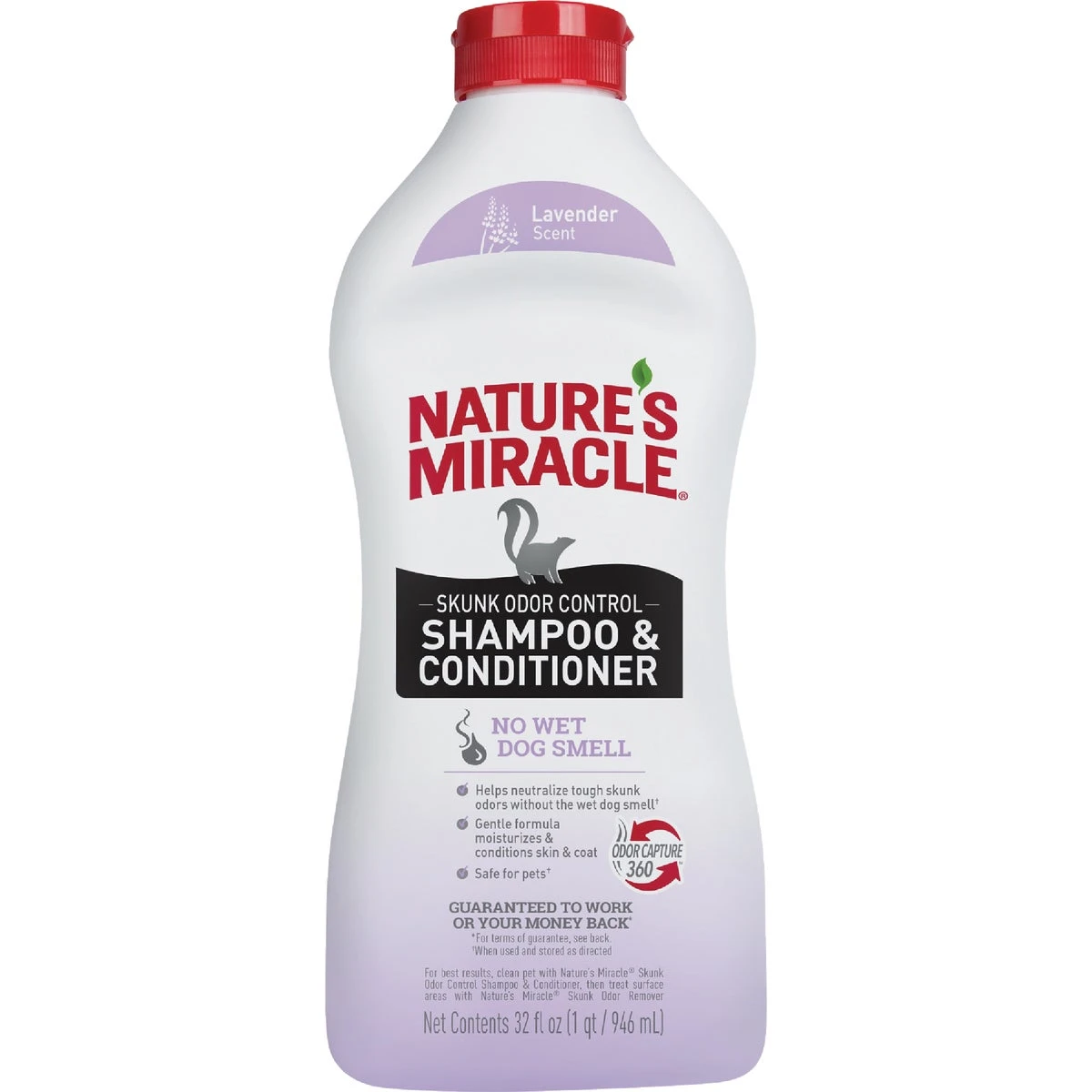 Skunk Odor Remover, 32 Ounce Bottle, Eliminates Skunk Smell Effectively