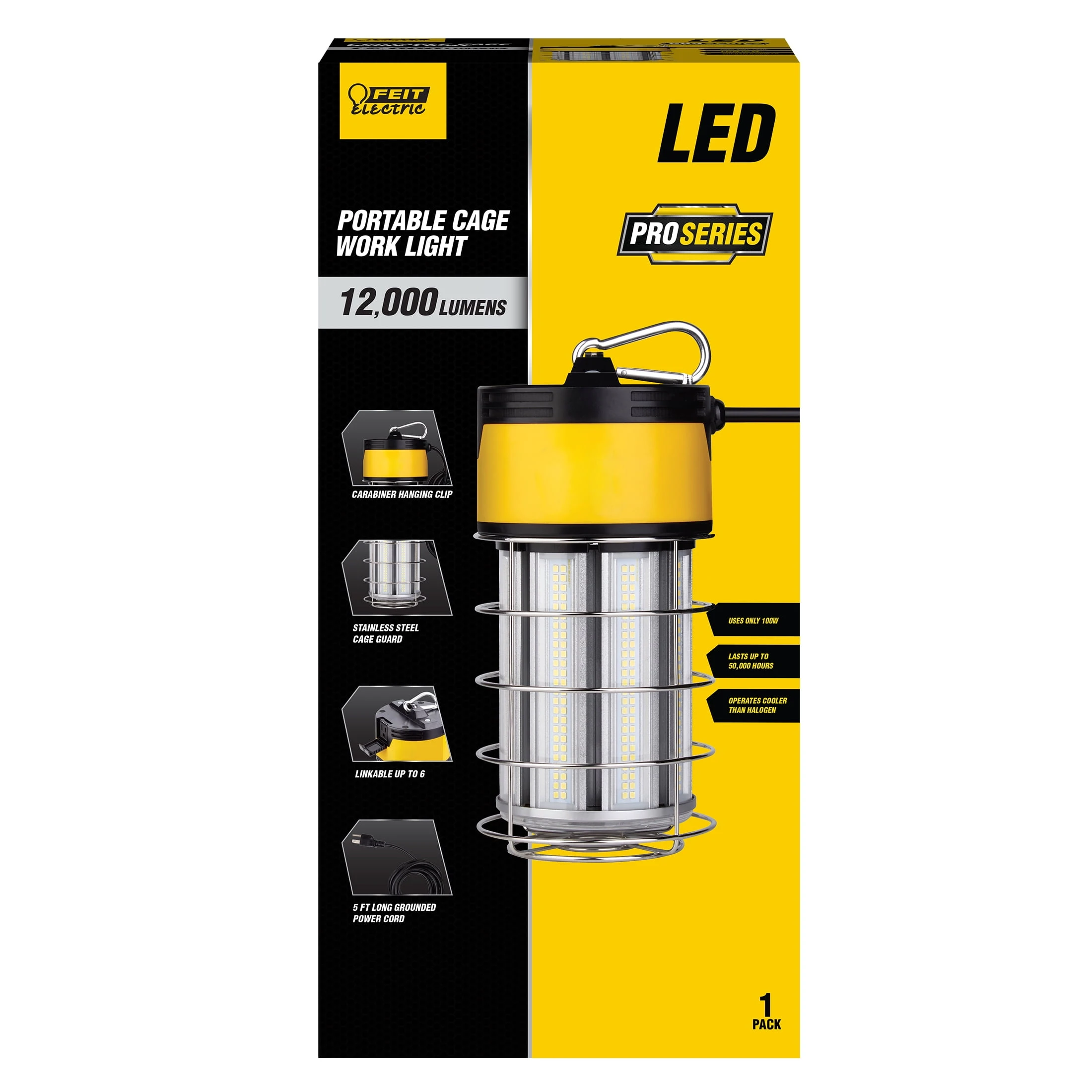 100w Led Cage Lantern Work Light With 12000 Lumens And 5 Ft. Power Cord