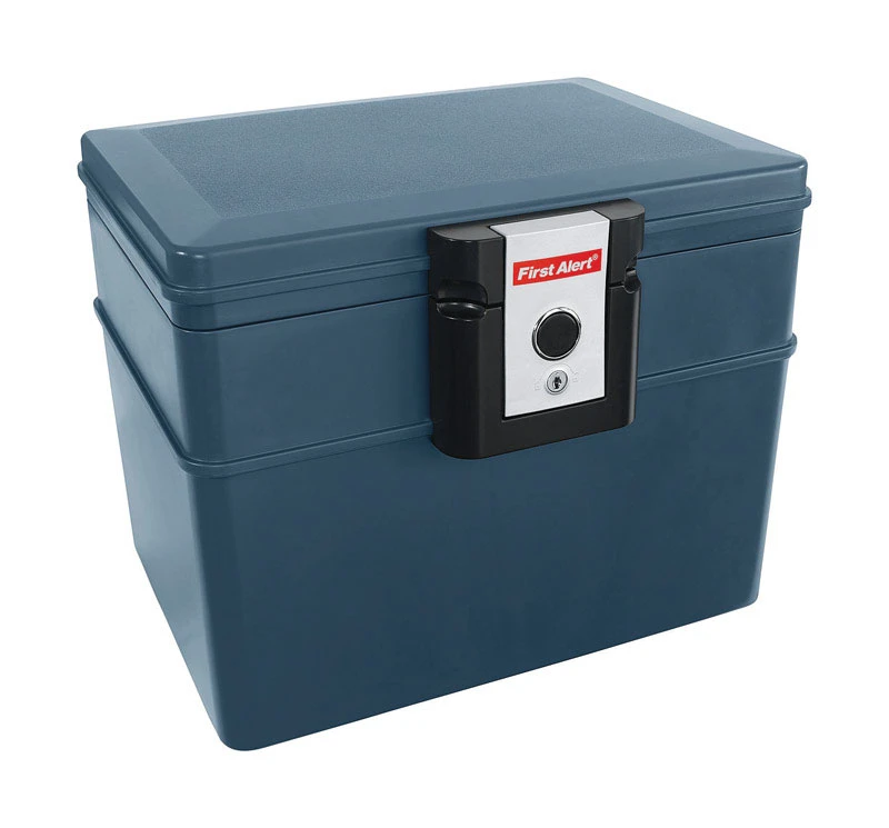 0.62 Cu Ft Key Lock Gray Fire & Waterproof File Chest Safe