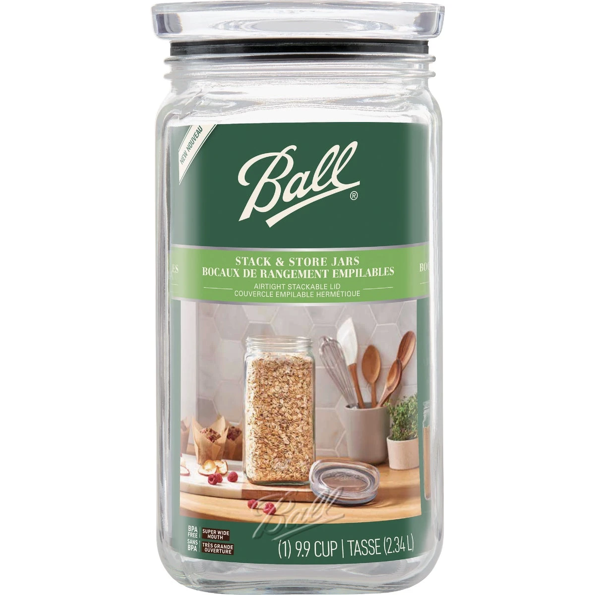 Stack & Store Glass Storage Jar, 79 oz.