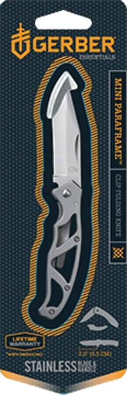 Mini Paraframe Fine Edge 2-1/4 In. Folding Knife - High Carbon Stainless Steel