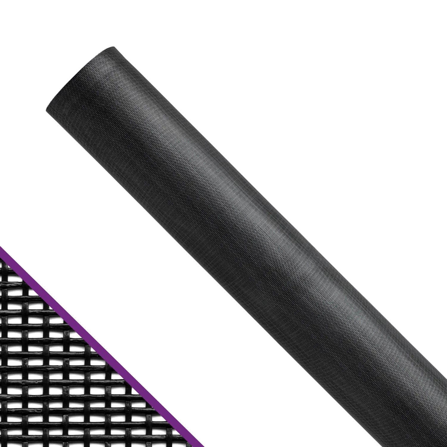 48 In. W X 100 Ft. L Charcoal Polyester Pet Resistant Screen Cloth