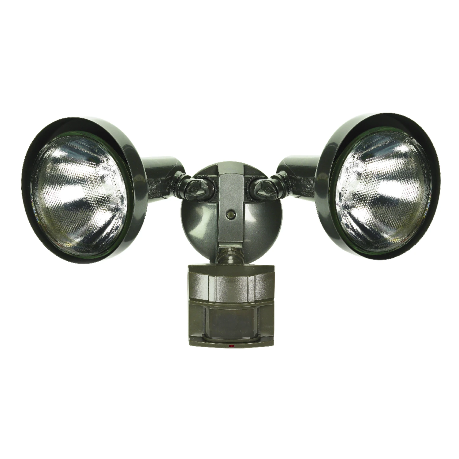 Motion Activated Security Flood Light with Adjustable Head in Bronze Finish