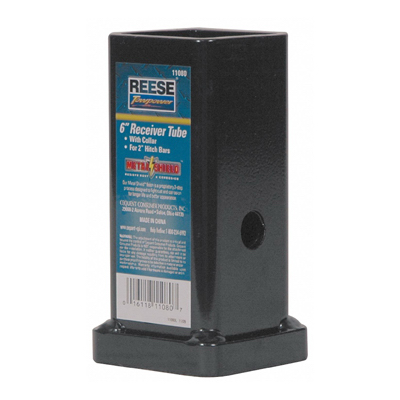 6-Inch Towing Receiver Tube with Collar for Trailer Hitch
