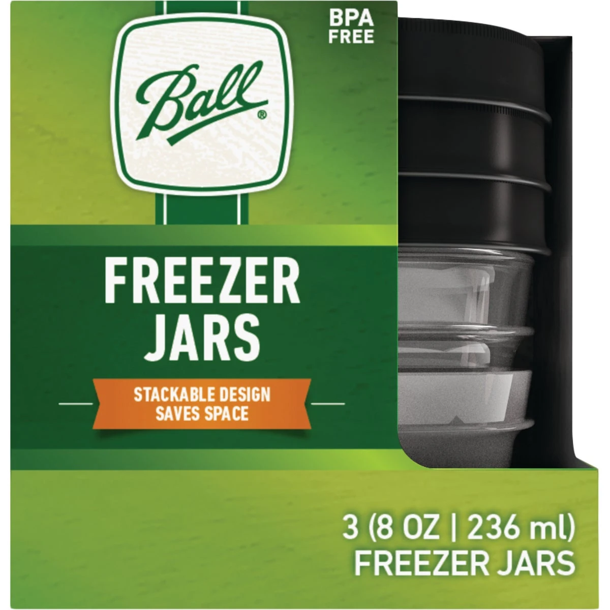 Ball Freezer Jars Half Pint (8 oz) Jars 3 pack
