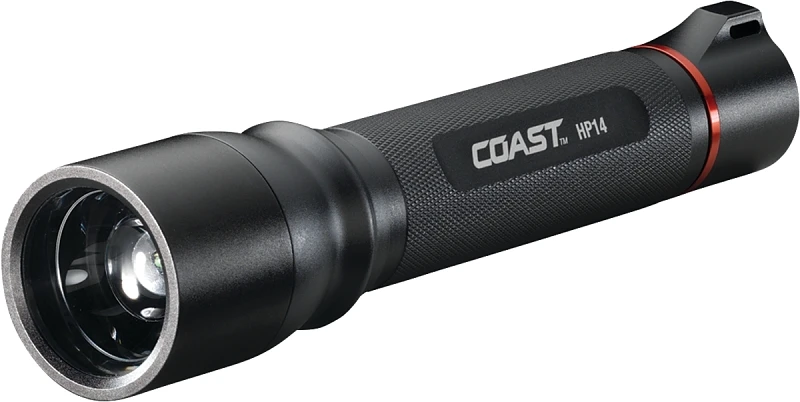 Hp14 629 Lumen Black Led Flashlight With Aa Battery Compatibility