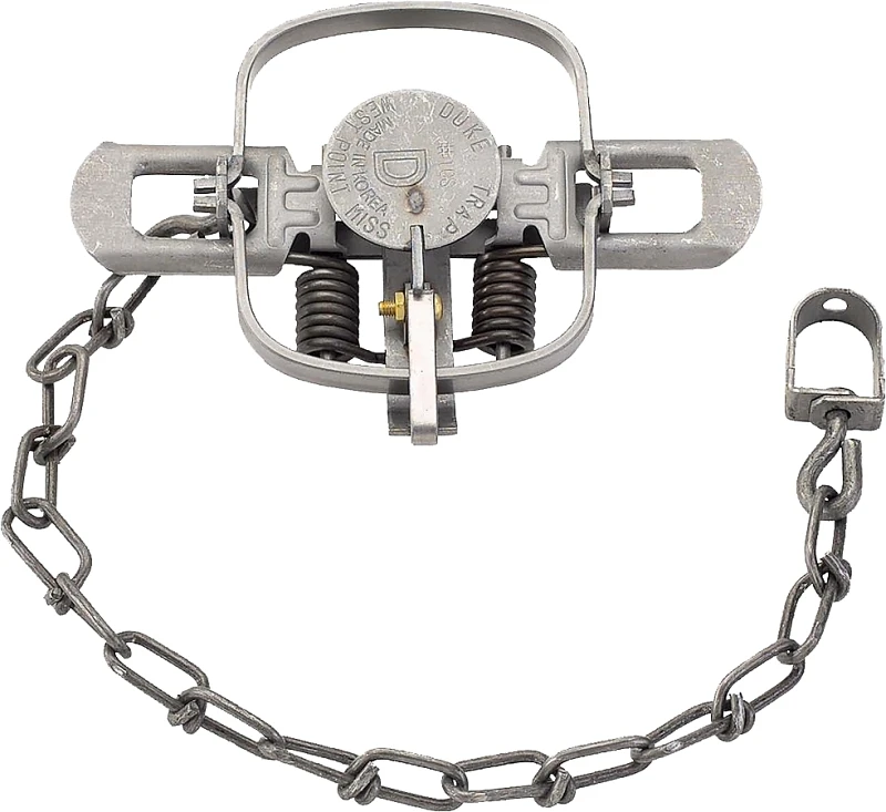 Coil Spring Animal Trap, Mink/Muskrat, 4 In.