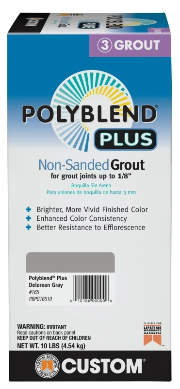 Polyblend Plus 10 Lb. Delorean Gray Non-sanded Tile Grout