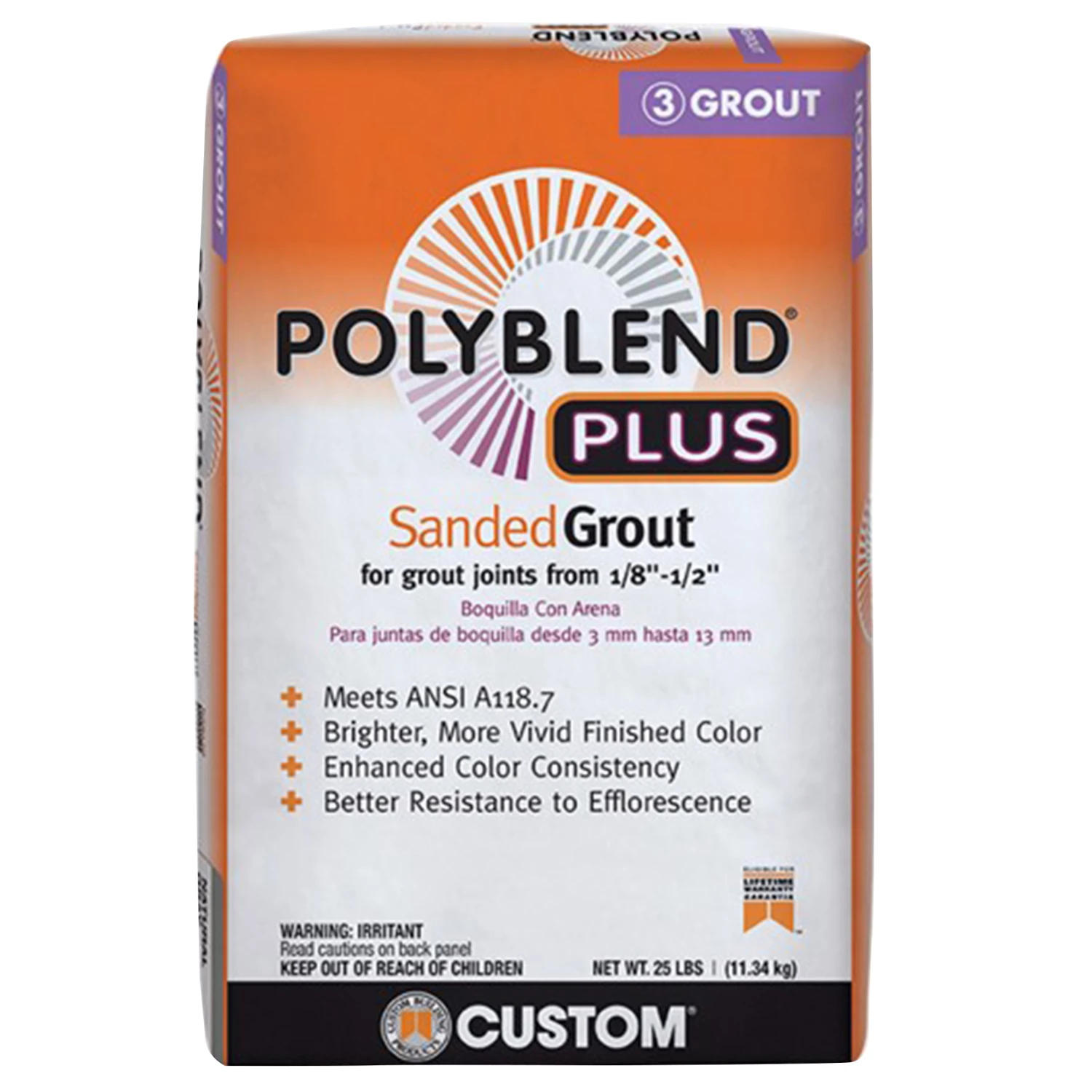 Polyblend Plus 25 Lb. Arctic White Sanded Tile Grout