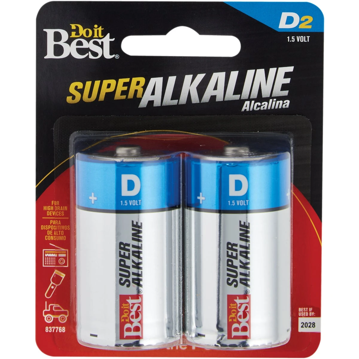 BATTERY D 2 PACK DO IT BEST