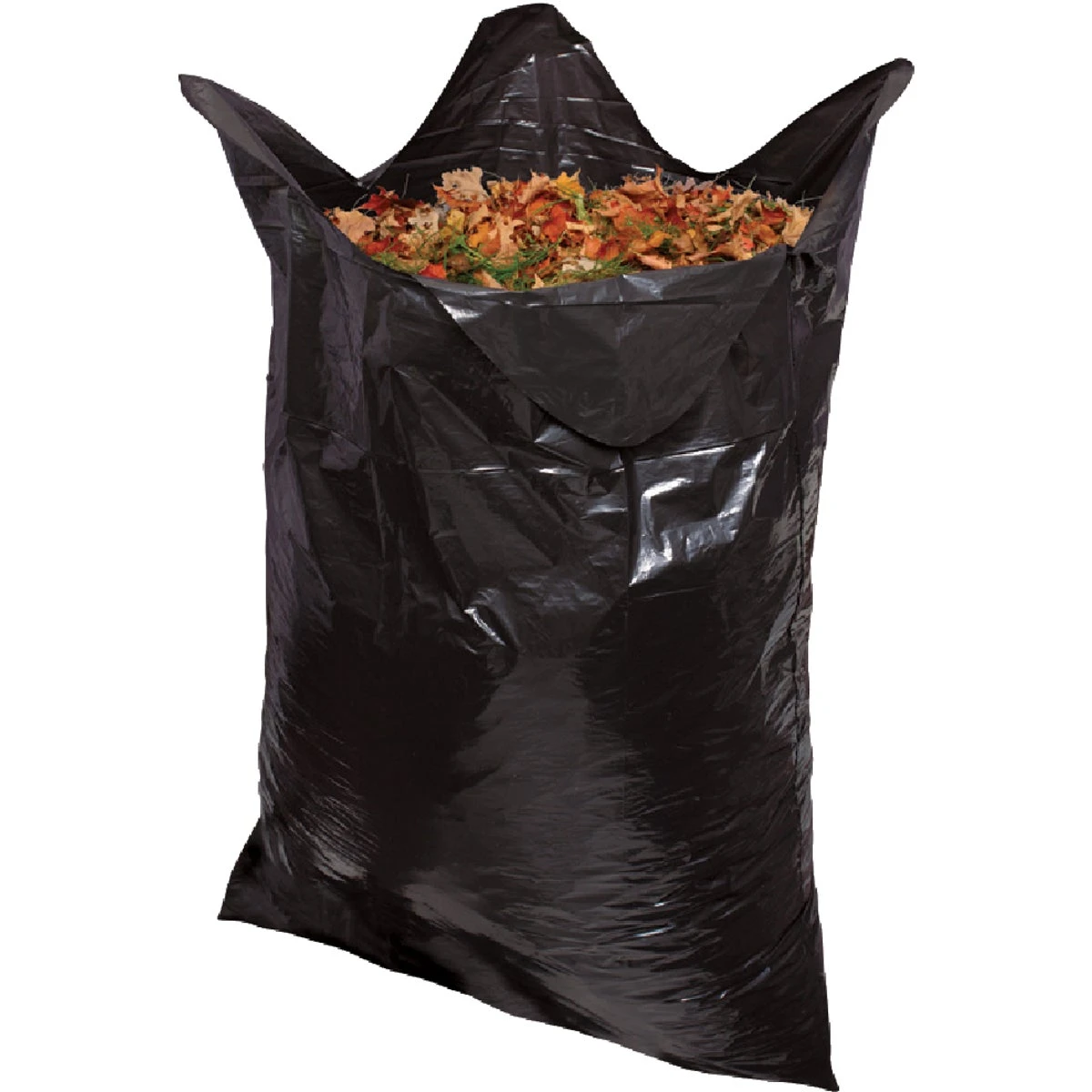 39 Gallon Black Flap Tie Lawn & Leaf Bag - 10 Count