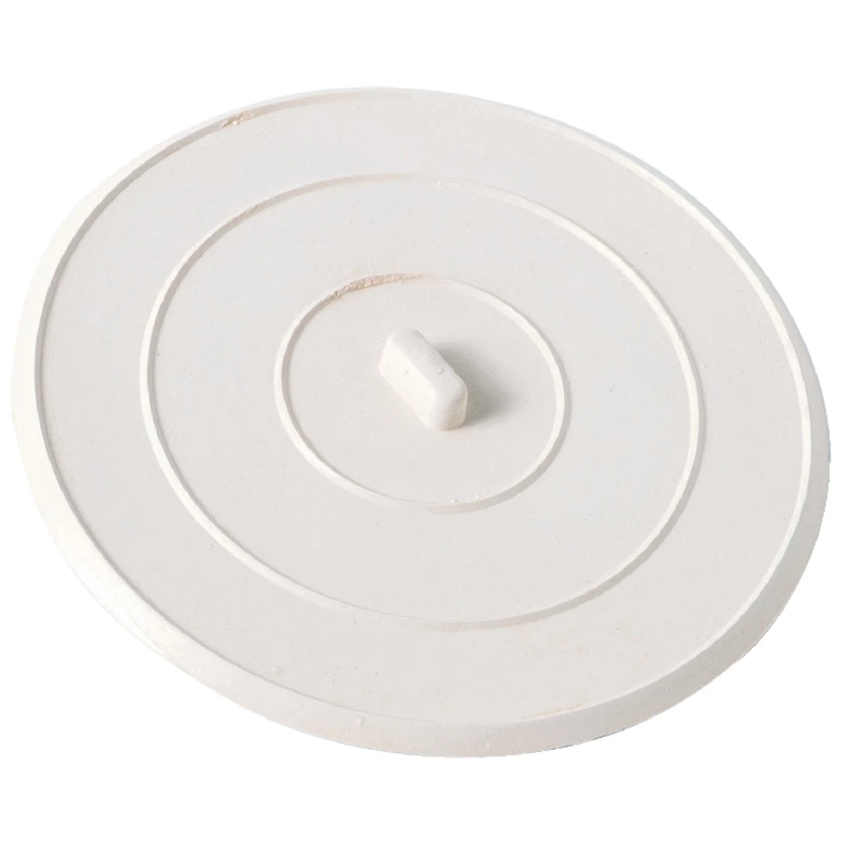 Suction-grip 5 Inch White Rubber Sink Drain Stopper Model 431125