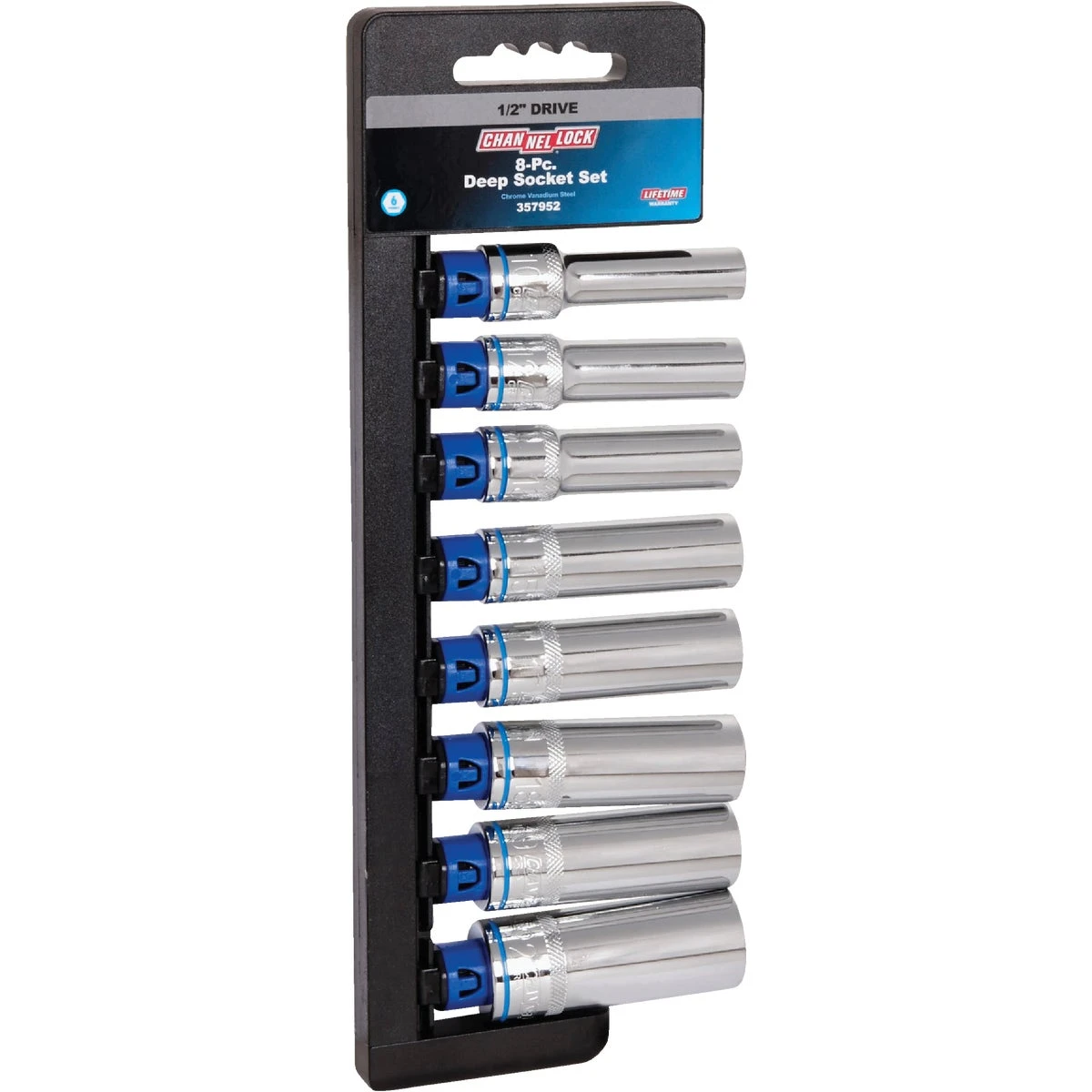 1/2 In. Drive 6-point Deep Metric Socket Set - 8-piece
