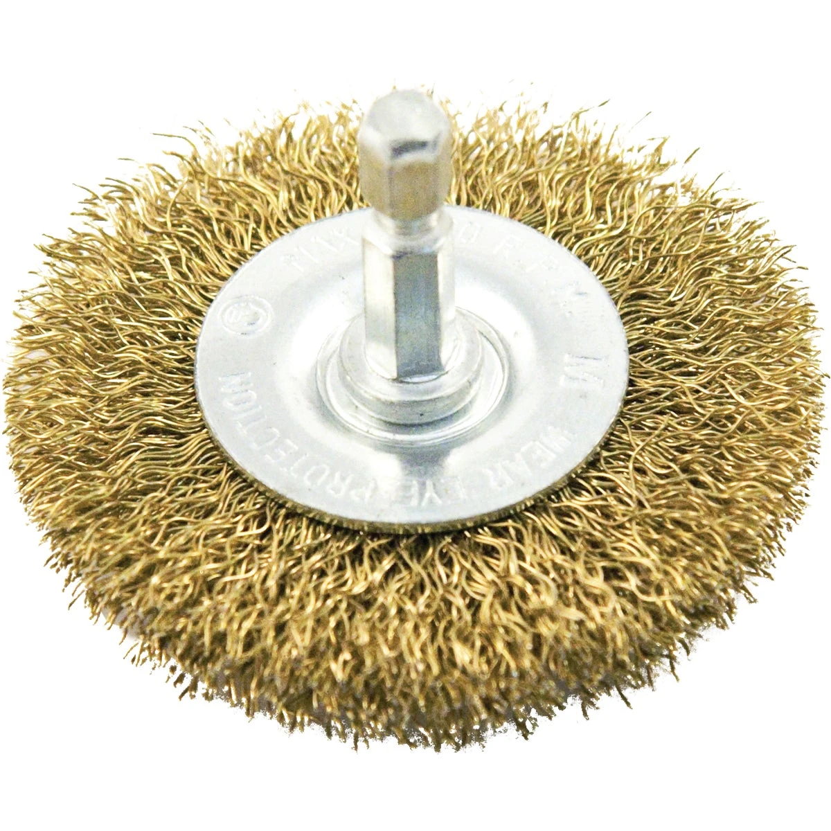 4 Inch Mounted Coarse Drill-mounted Wire Wheel With Quick-change Hex Shank
