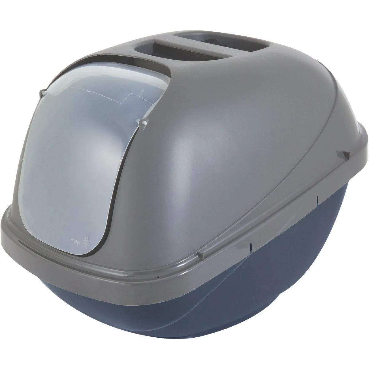 Large Plastic Hooded Litter Box With Removable Privacy Door, 18.82" X 16.3" X 18.5"