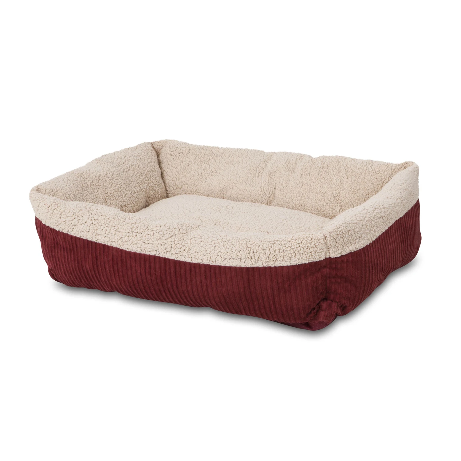 Aspen Pet Multicolored Sheepskin Self-warming Pet Bed 30 In. L X 24 In. W X 8.5 In. H
