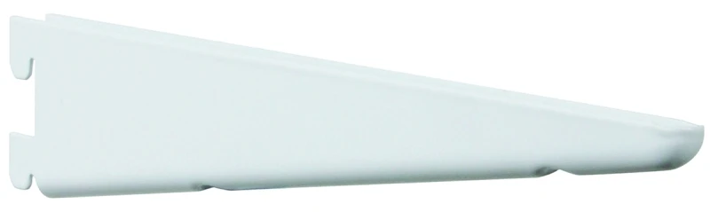 182 Series 12-1/2 In. White Steel Heavy-duty Double-slot Shelf Bracket