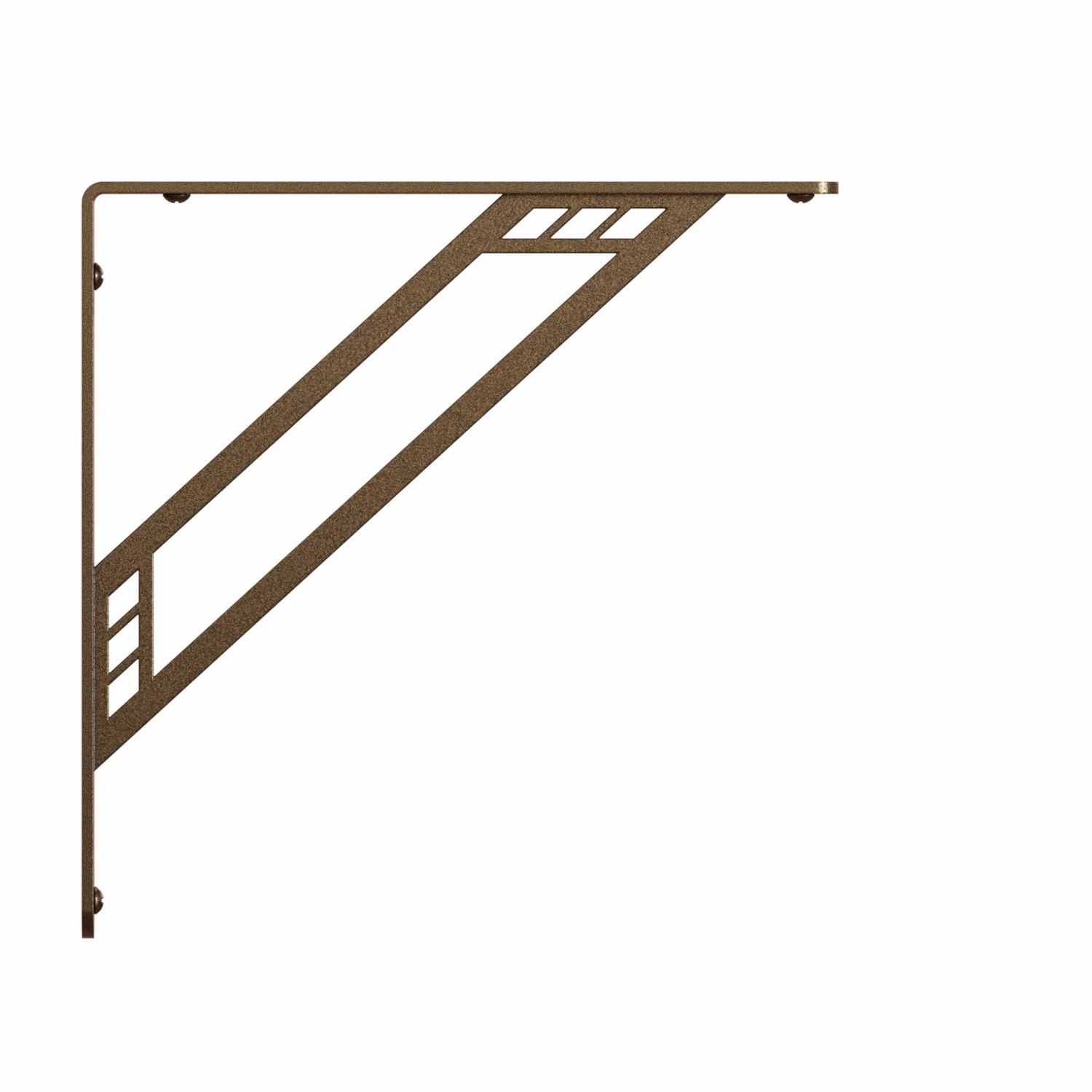 Richland Bronze Steel Decorative Bracket, 8-inch, Heavy-duty Design